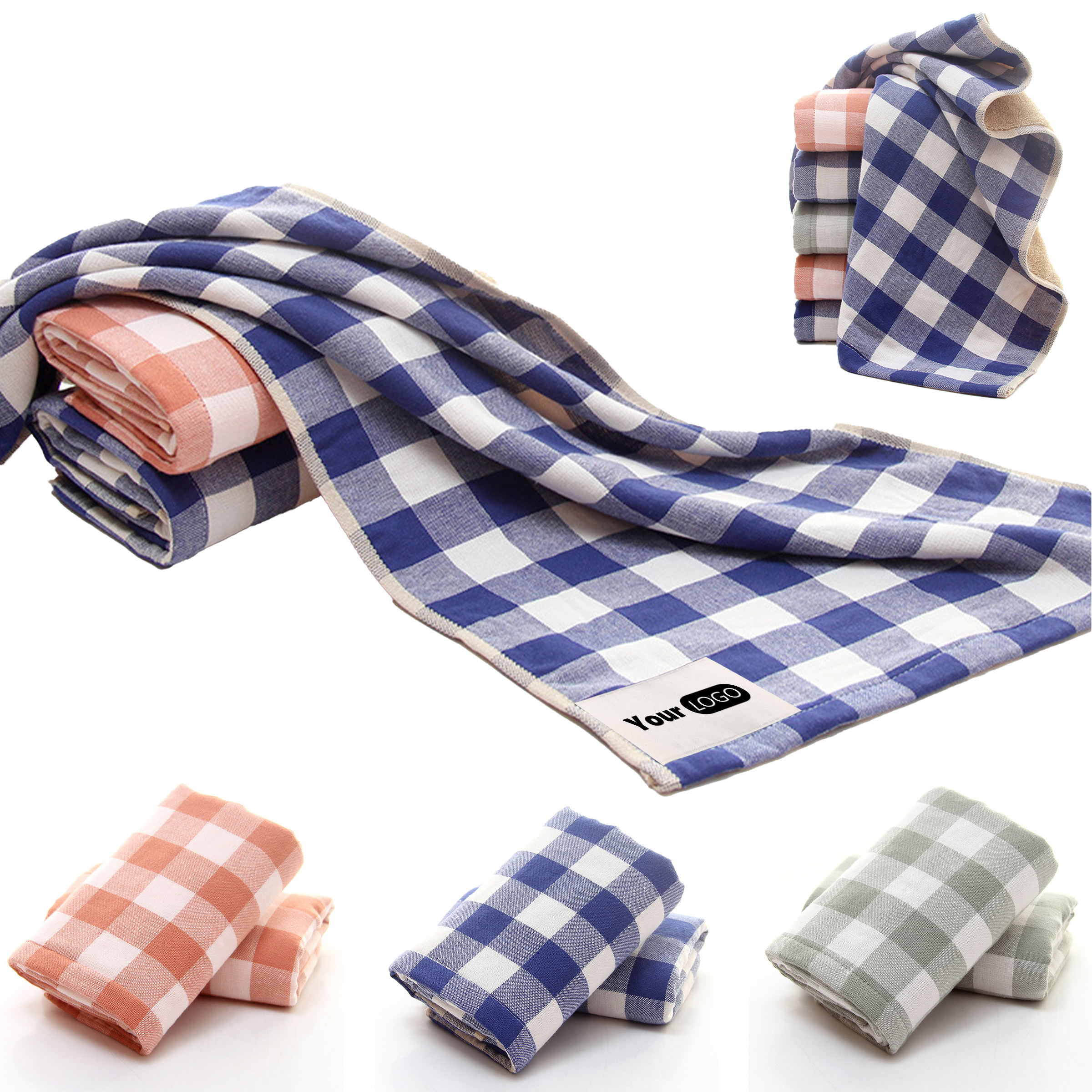 Cotton Checkered Beauty Towel 4