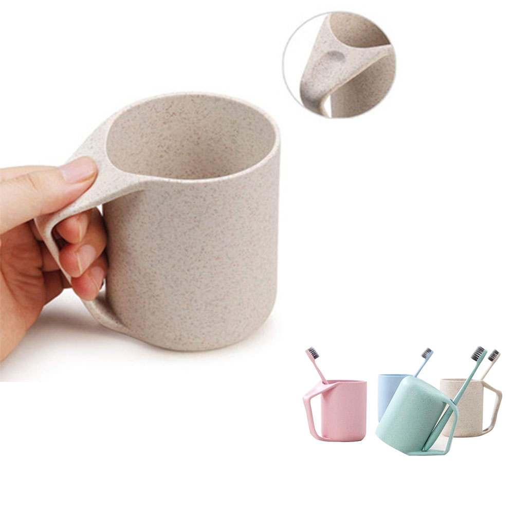 Wheat Straw Toothbrush Cup 12oz 2
