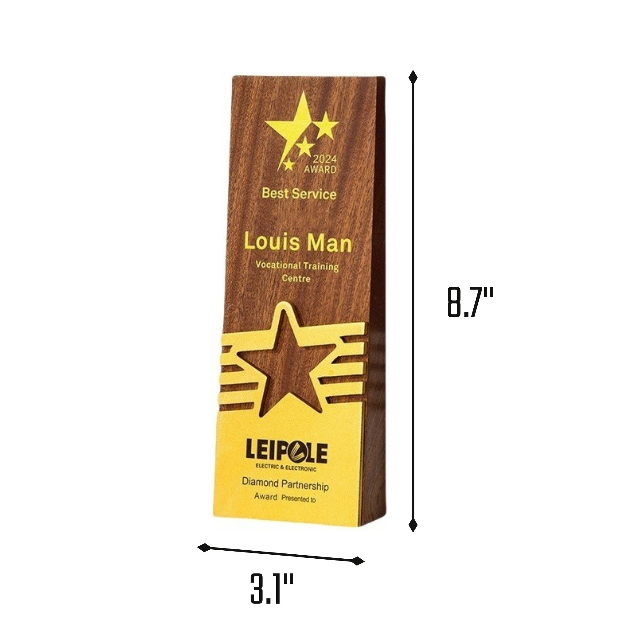 Starlight Wooden Award Trophy 2