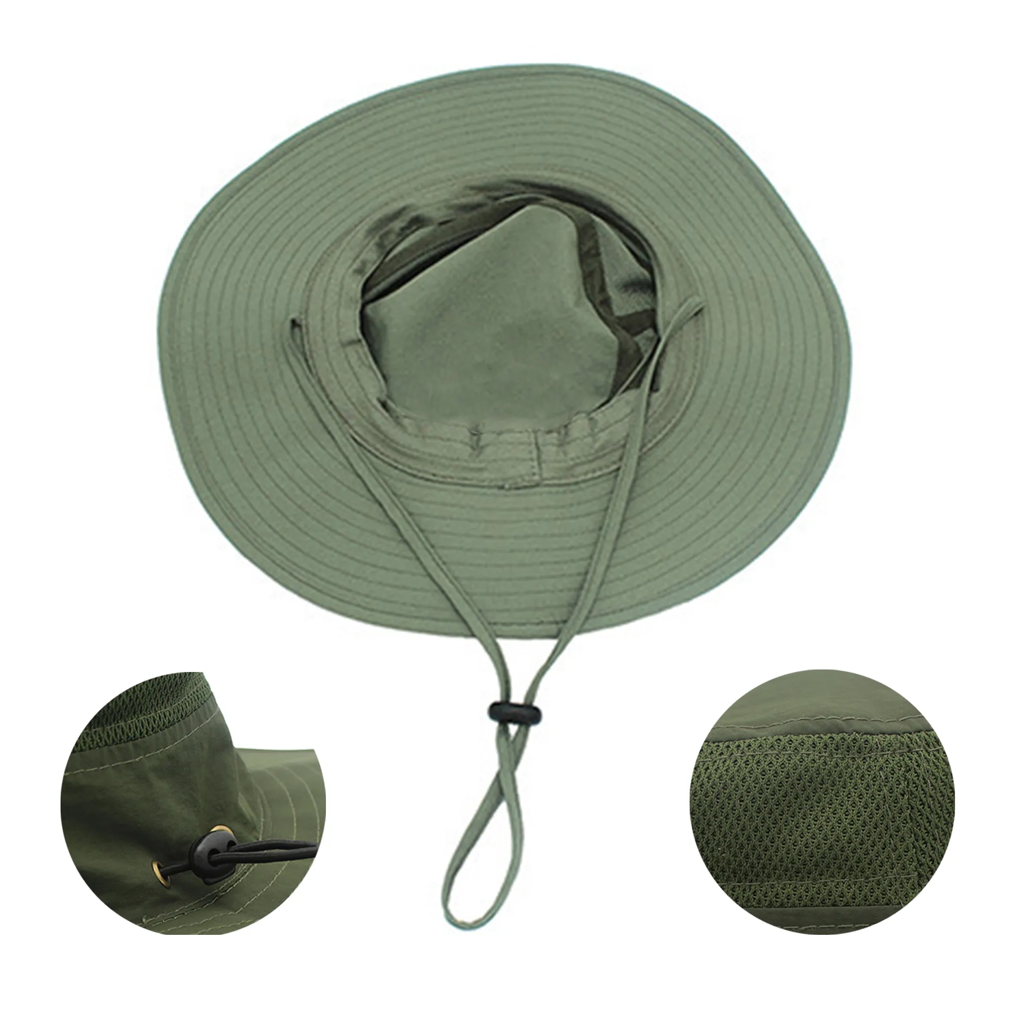 Wide Brim UV Protection Sun Bucket Hat MOQ10pcs 2