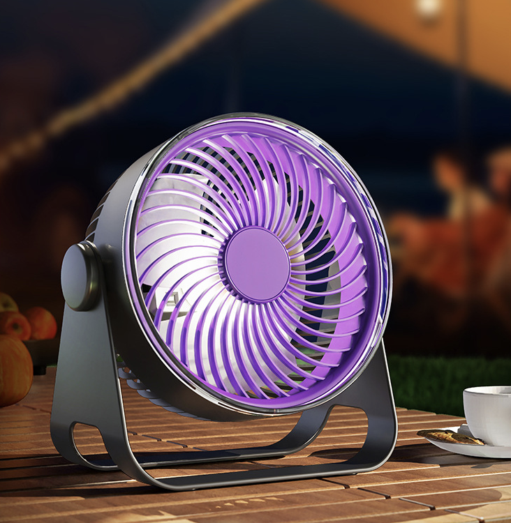 Rechargeable Wireless Table USB Fan 3
