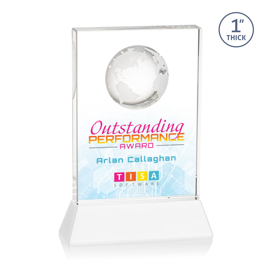 Ambassador VividPrint™ Award on Base - White 3