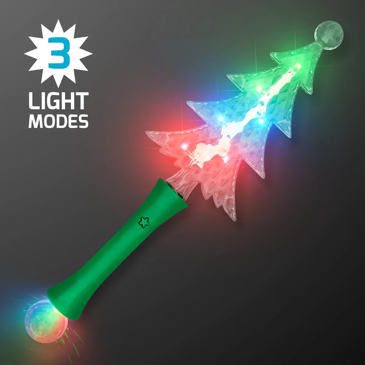 Light Up Christmas Tree Crystal Wand 5