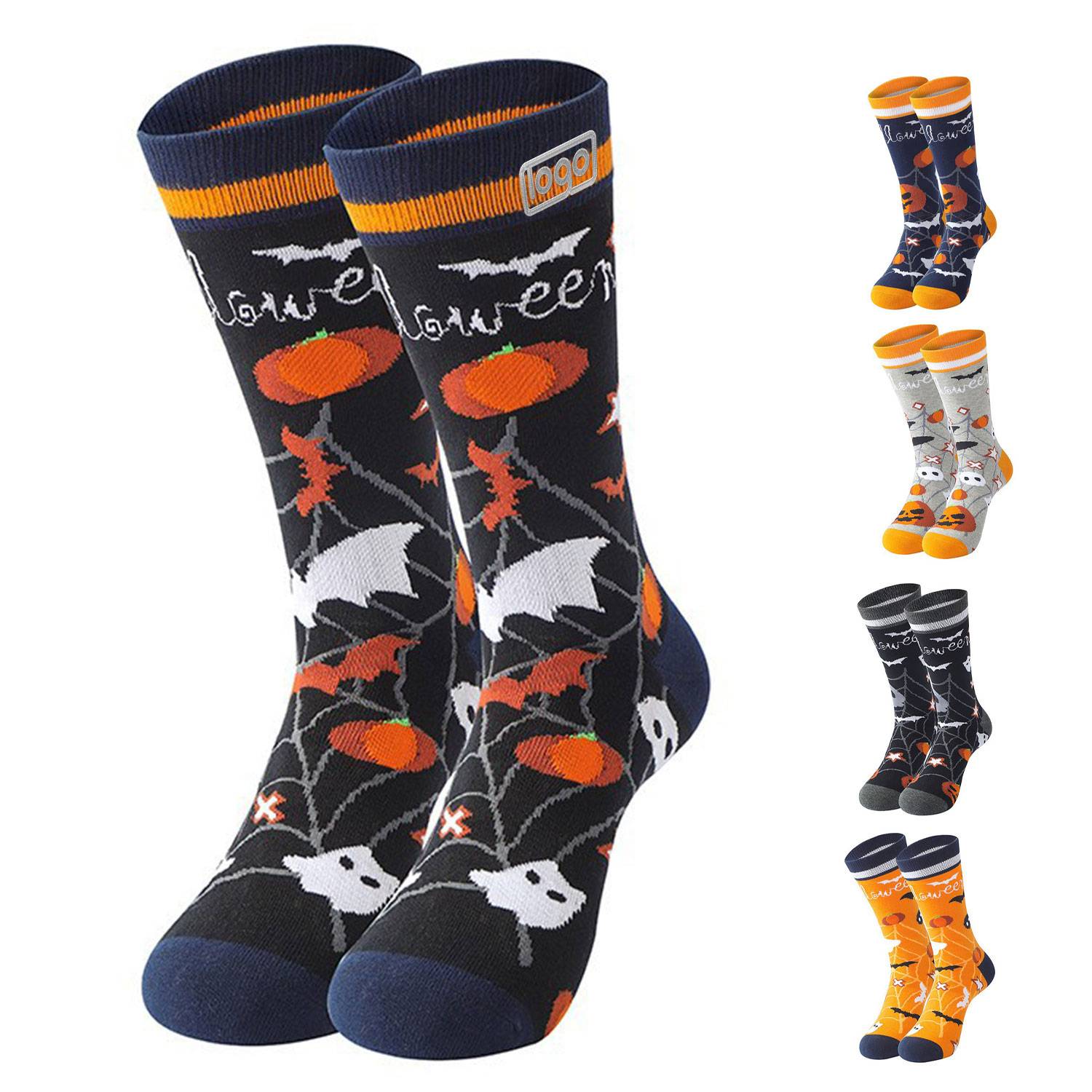 Cartoon Funny Halloween Casual Man's Warm Socks