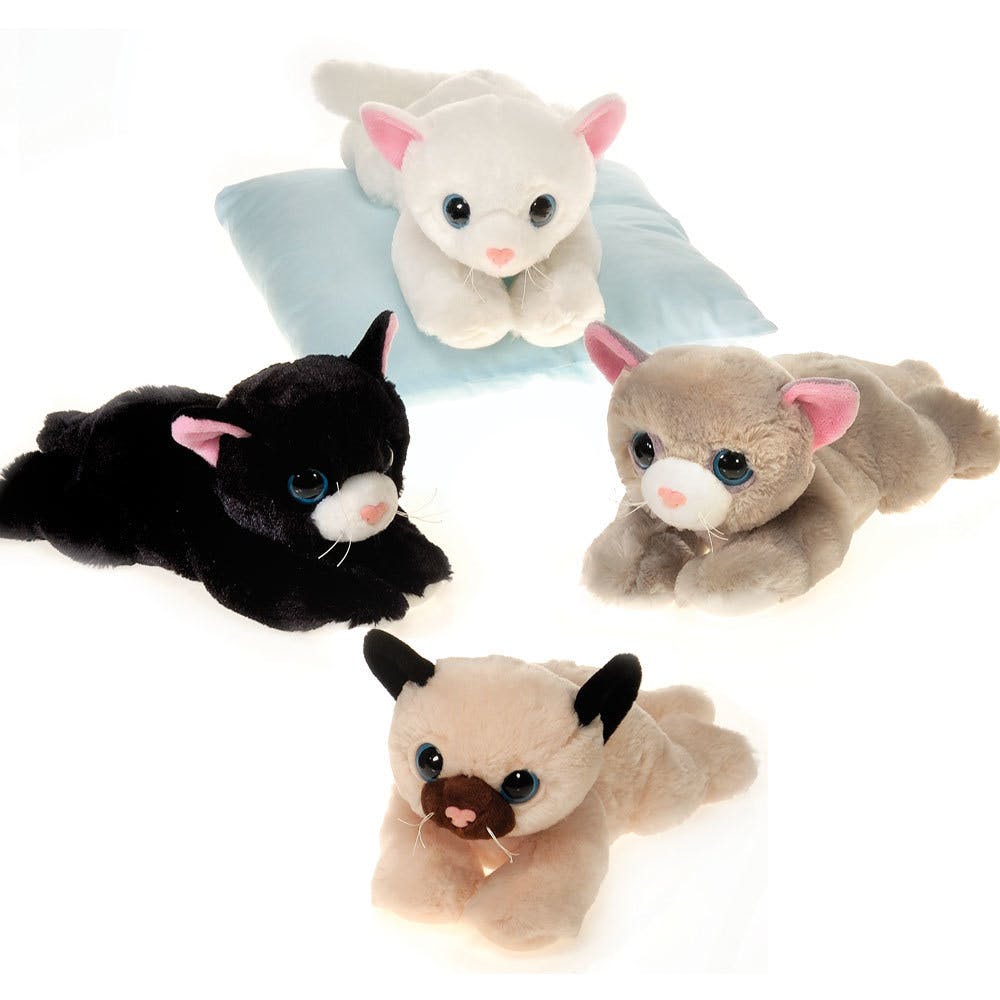 Lay Down Cat Plush Toys - 12" Assorted Styles 2