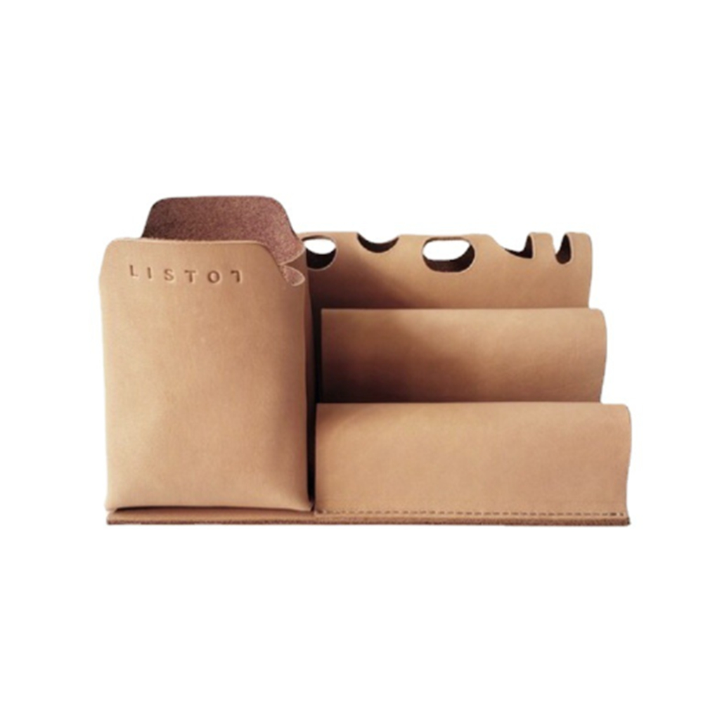 Leather Tech Desk Box Organizer 6