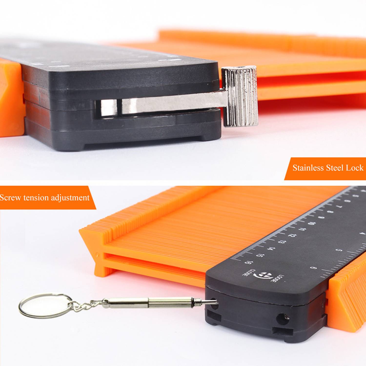 2 PCS Contour Gauge Measure Tool 4
