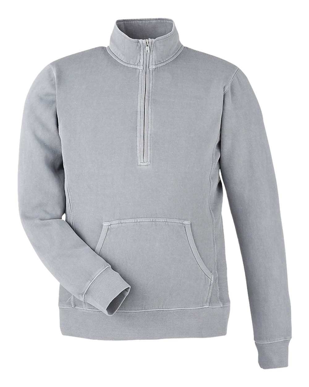 Unisex Pigment-Dyed Fleece Quarter-Zip Pullover - 8732 6