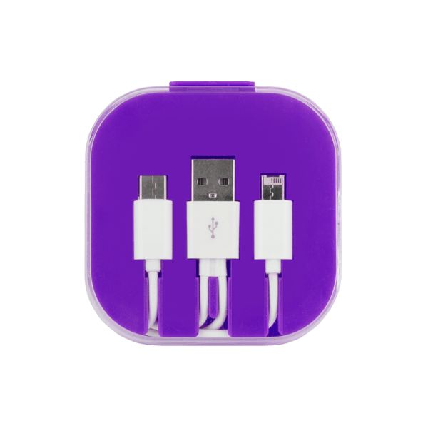 3 Piece Charging Cable Set with Phone Holder 10