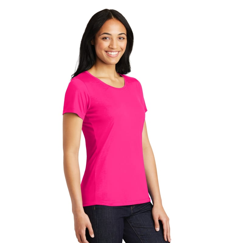 Sport-Tek Women's PosiCharge Competitor Cotton Touch Scoop Neck Tee. 8