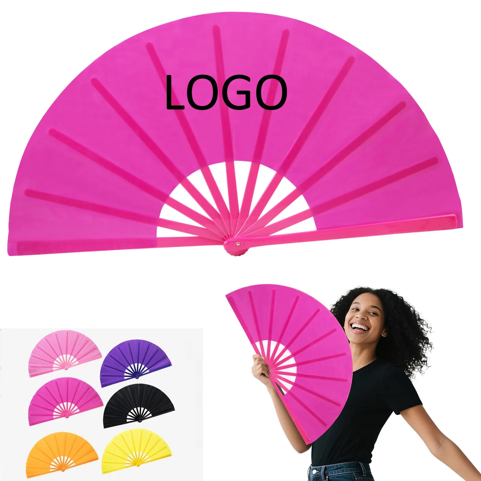 25 Inch Dance Folding Hand Fan 4