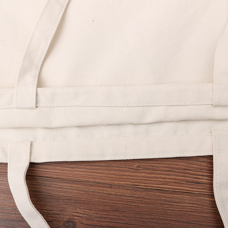 12OZ Cotton Canvas Tote Shopping Bag w/Bottom Side--16"x14"x6" 4