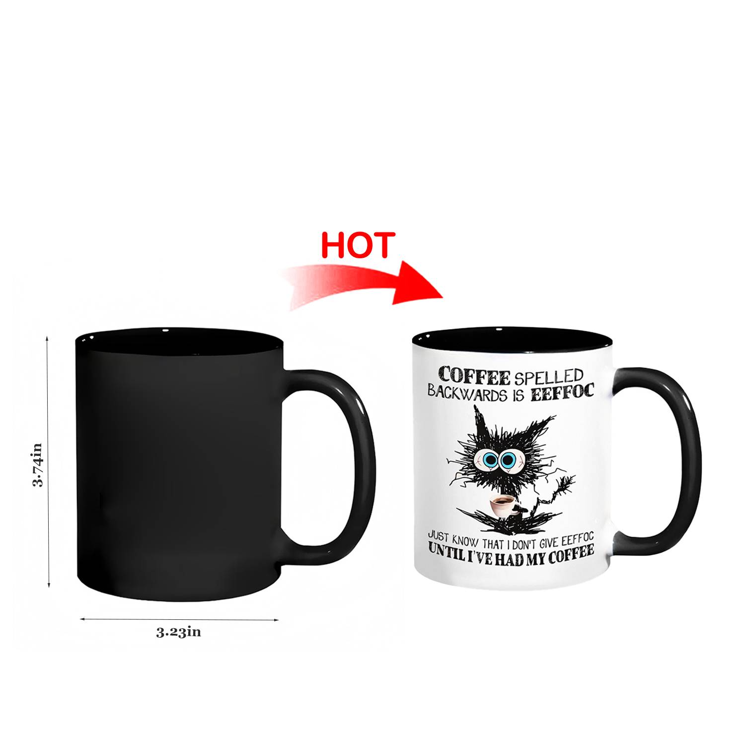 11oz Heat Sensitive Color Changing Mug 6