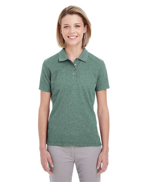 Women's Heathered Pique Polo - UC100W 2