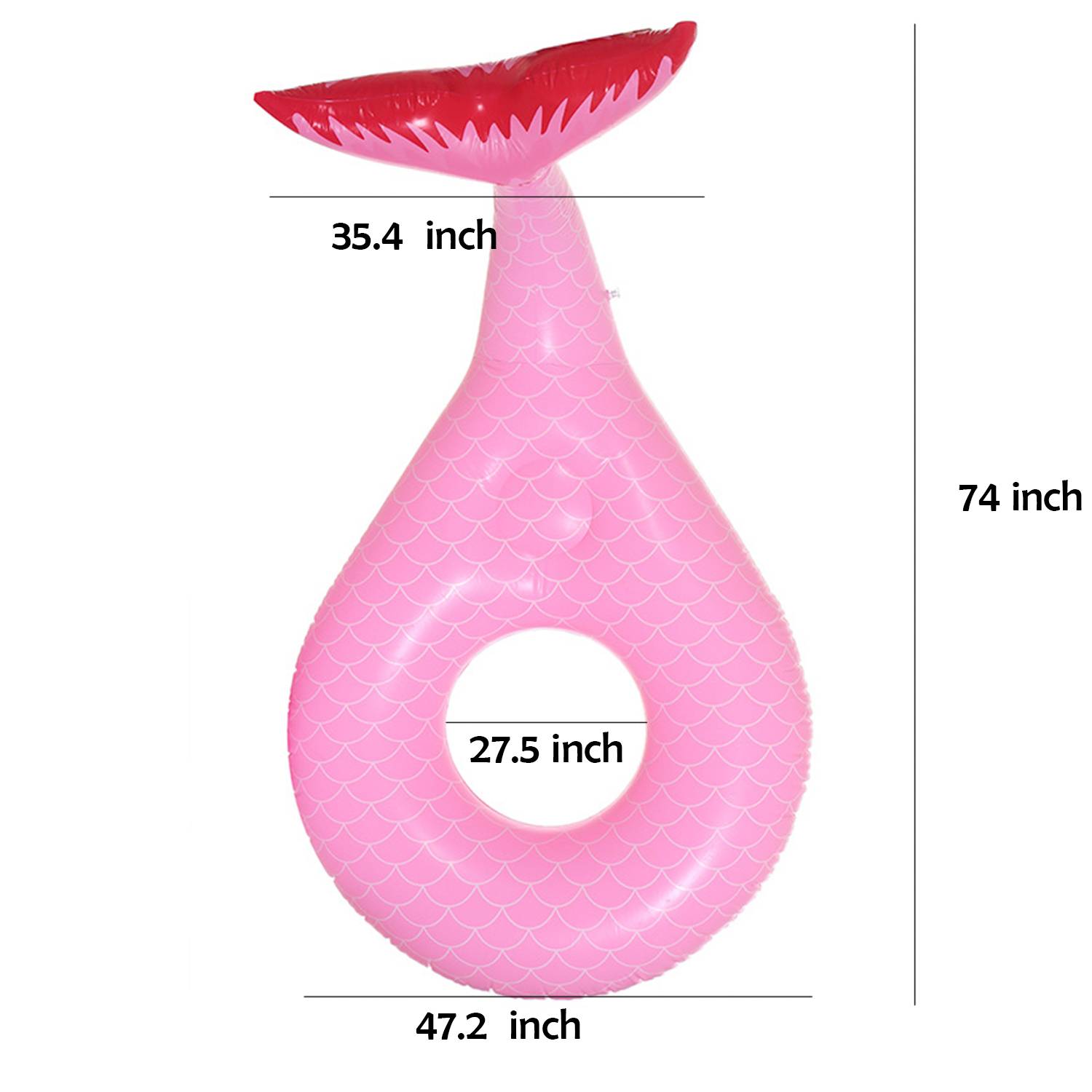 Inflatable Mermaid Tail Pool Floating 3