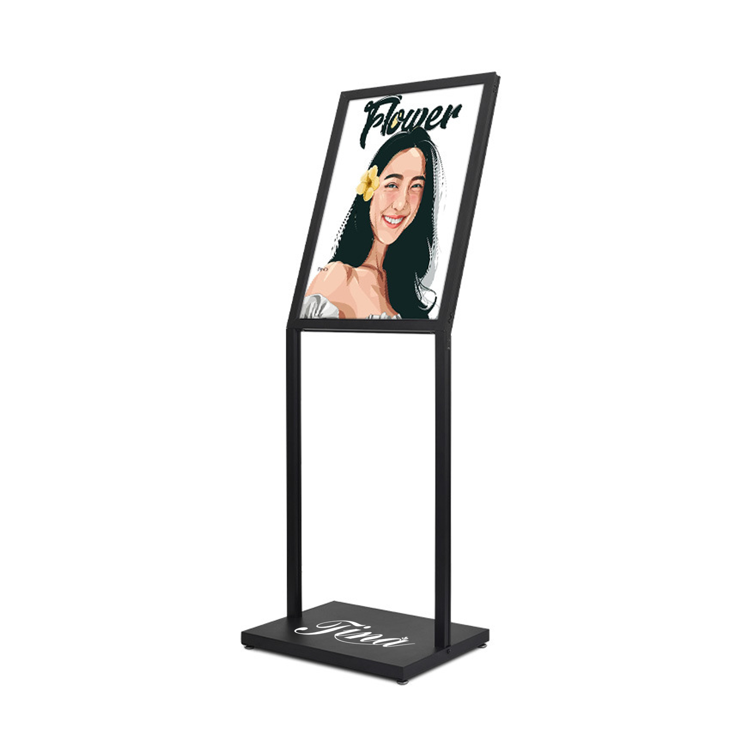 H Shape Metal Outdoor Single Side Display Stand 2