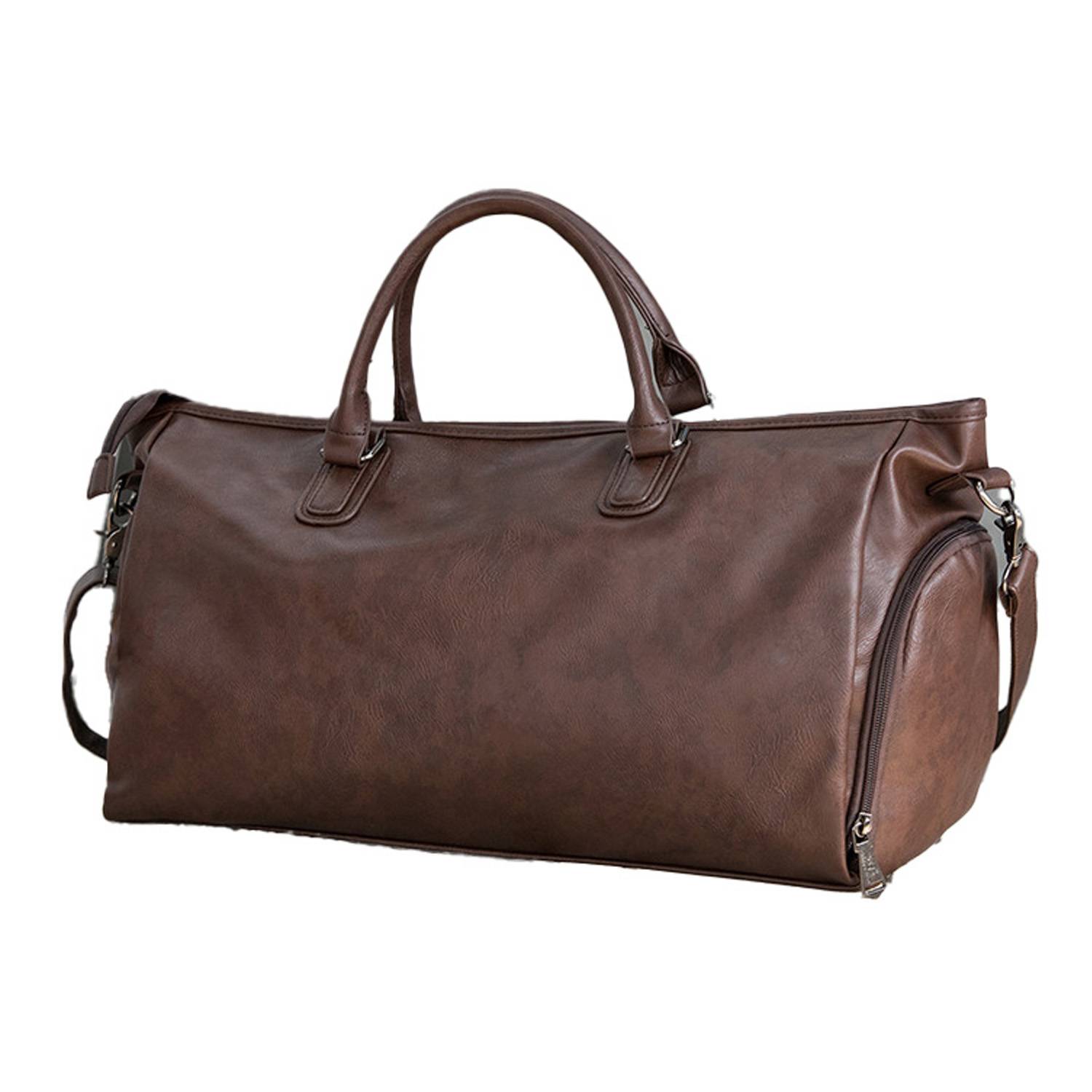 PU Leather Travel Duffle Weekender Bag 5