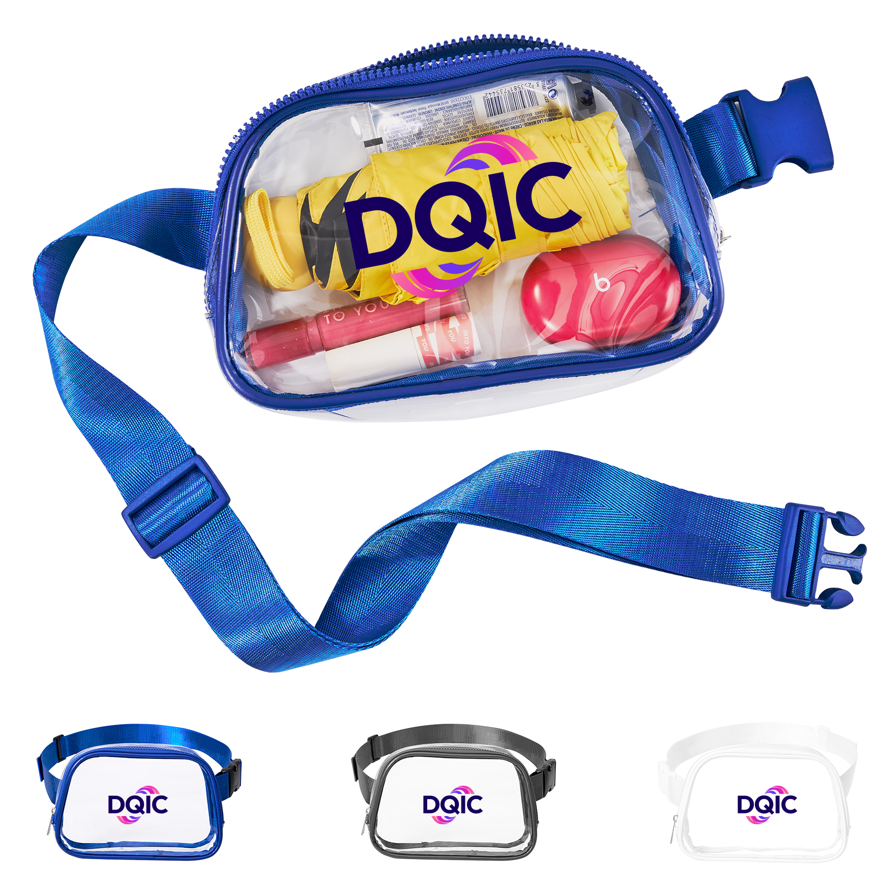 Stadium Approved Clear PVC Crossbody Belt Bag 5