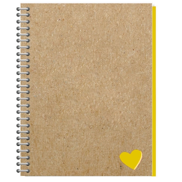 Recycled Die Cut Heart Notebook 3