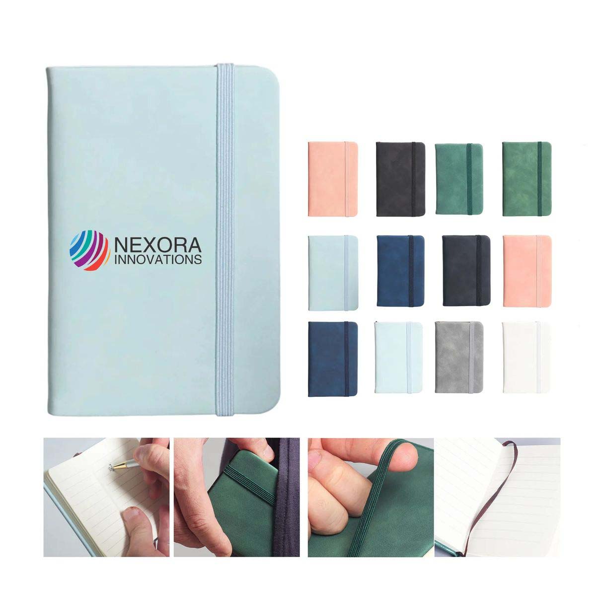 PU Cover A7 Notebook with Elastic Band 22