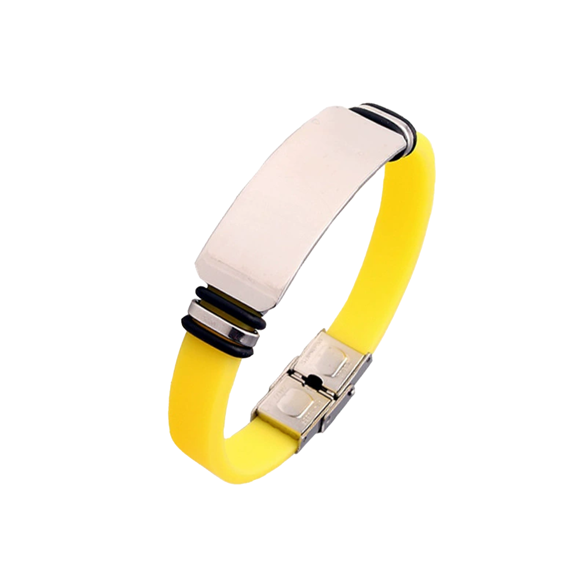 Couple's Silicone Titanium Steel Bracelet 9