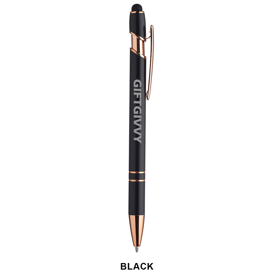 Majesty Stylus Pen with Rose Gold Trim