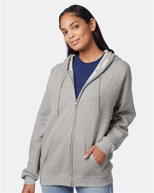 Unisex EcoSmart® Full-Zip Hooded Sweatshirt - P180 61