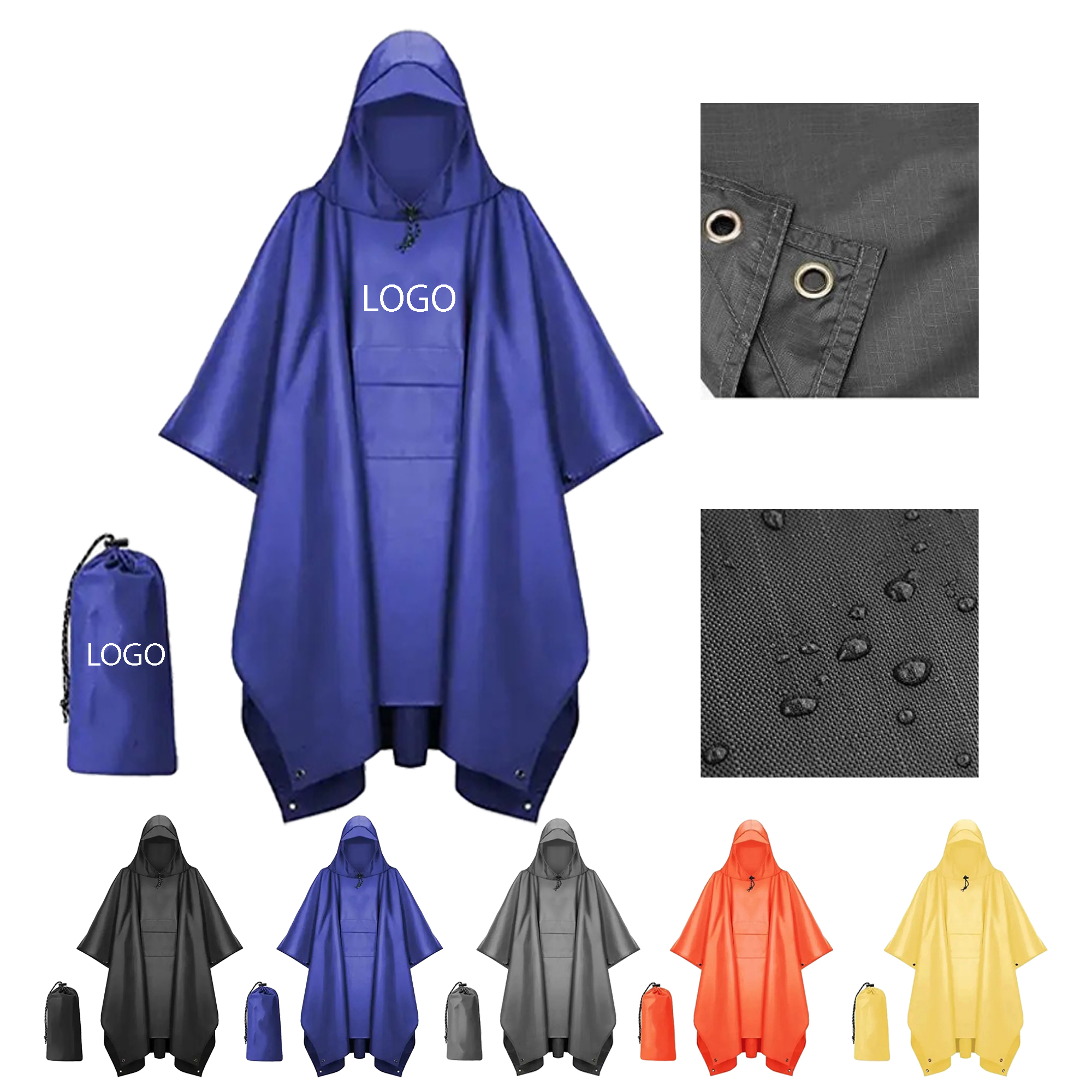 Breathable Polyester Raincoat for Men & Women 3
