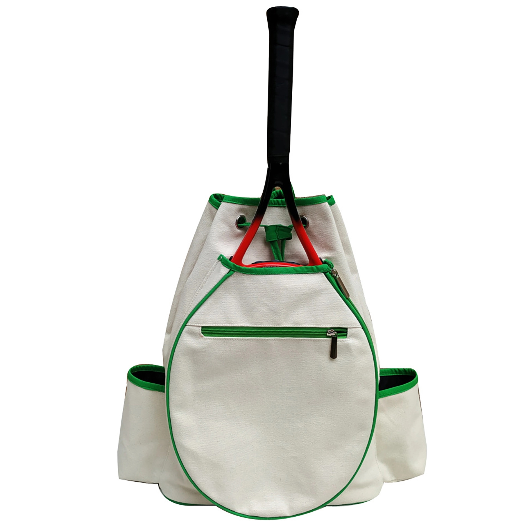 Tennis Canvas Backpack Lightweight Racket Bag 8