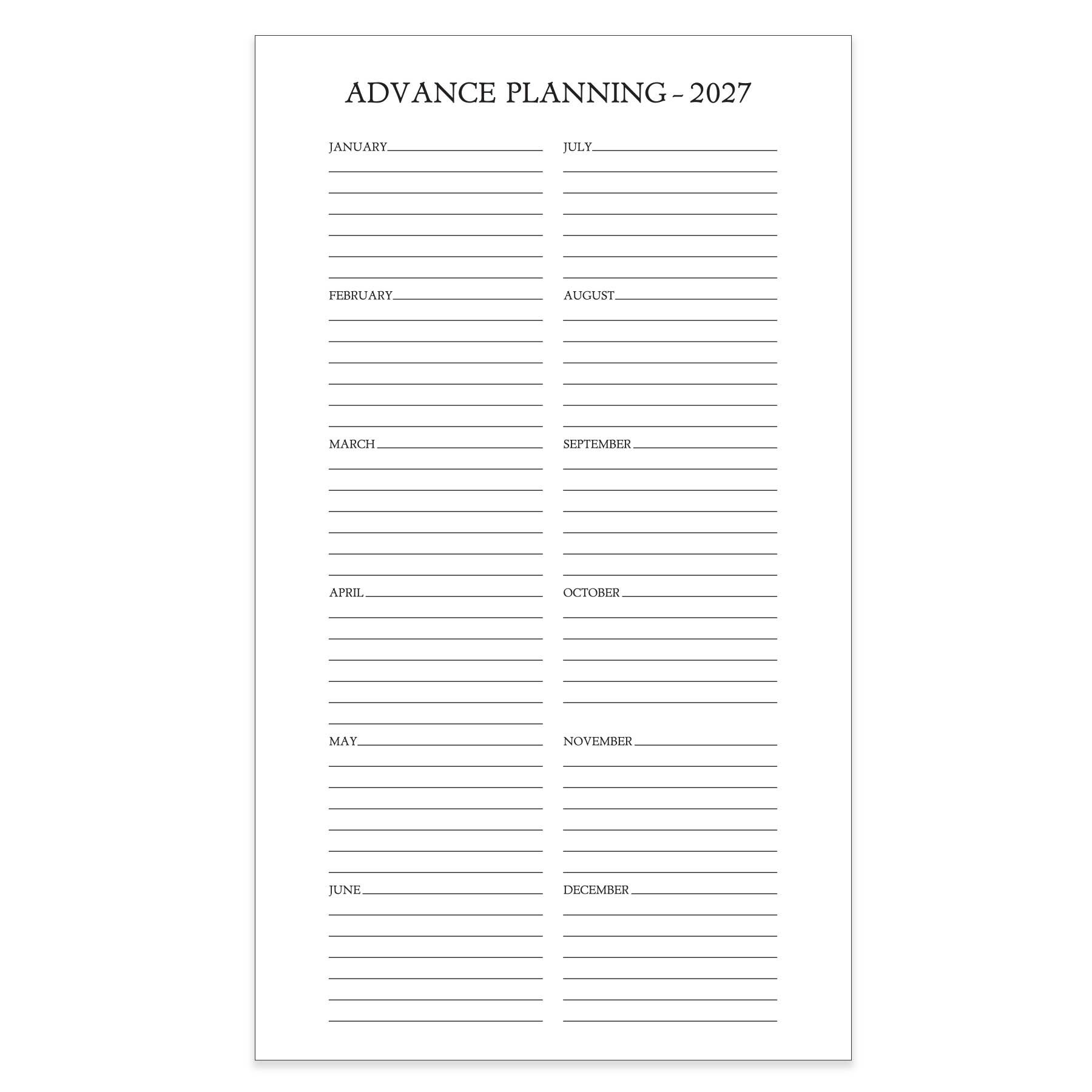 Monthly Pocket Planner - Leatherette 2