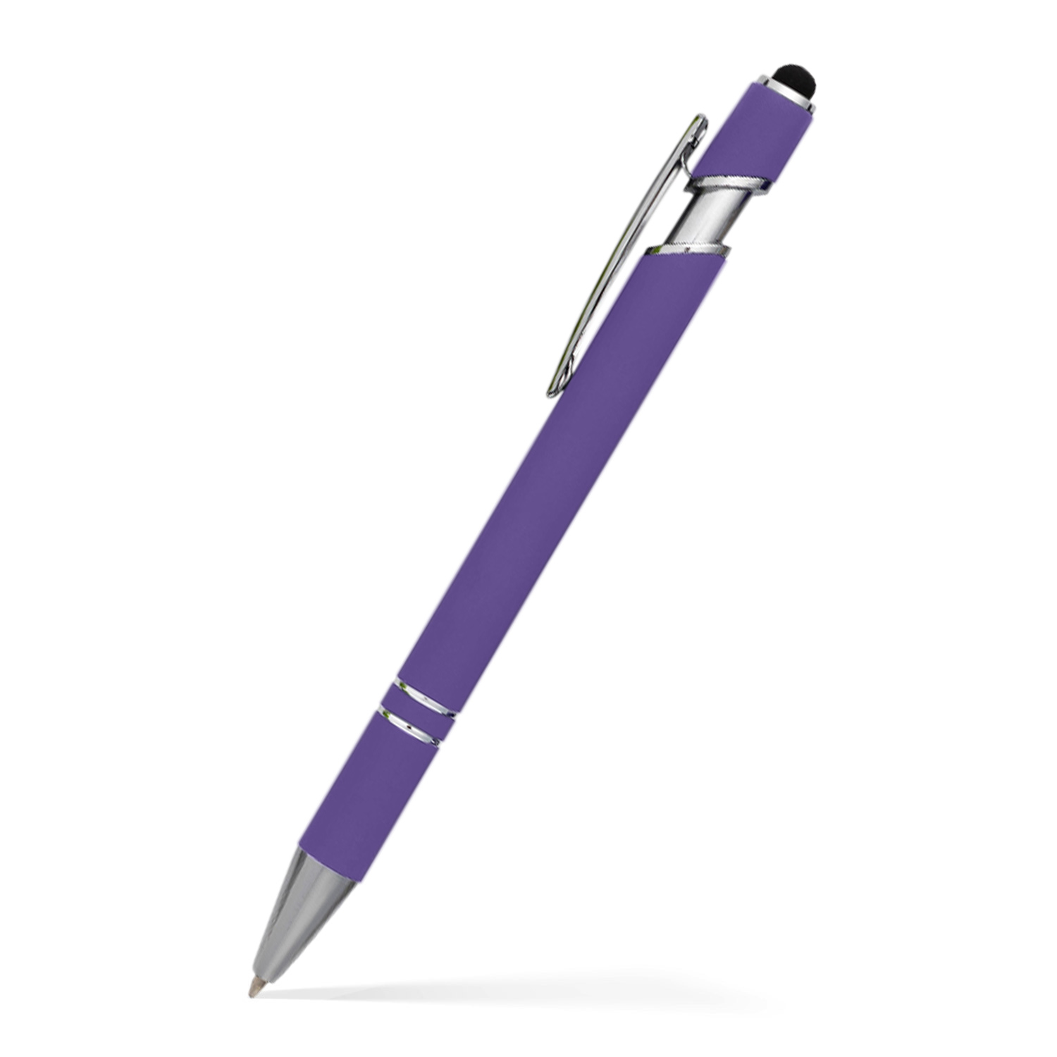 Alexandria Stylus Satin Soft Touch Click Metal Pen 10