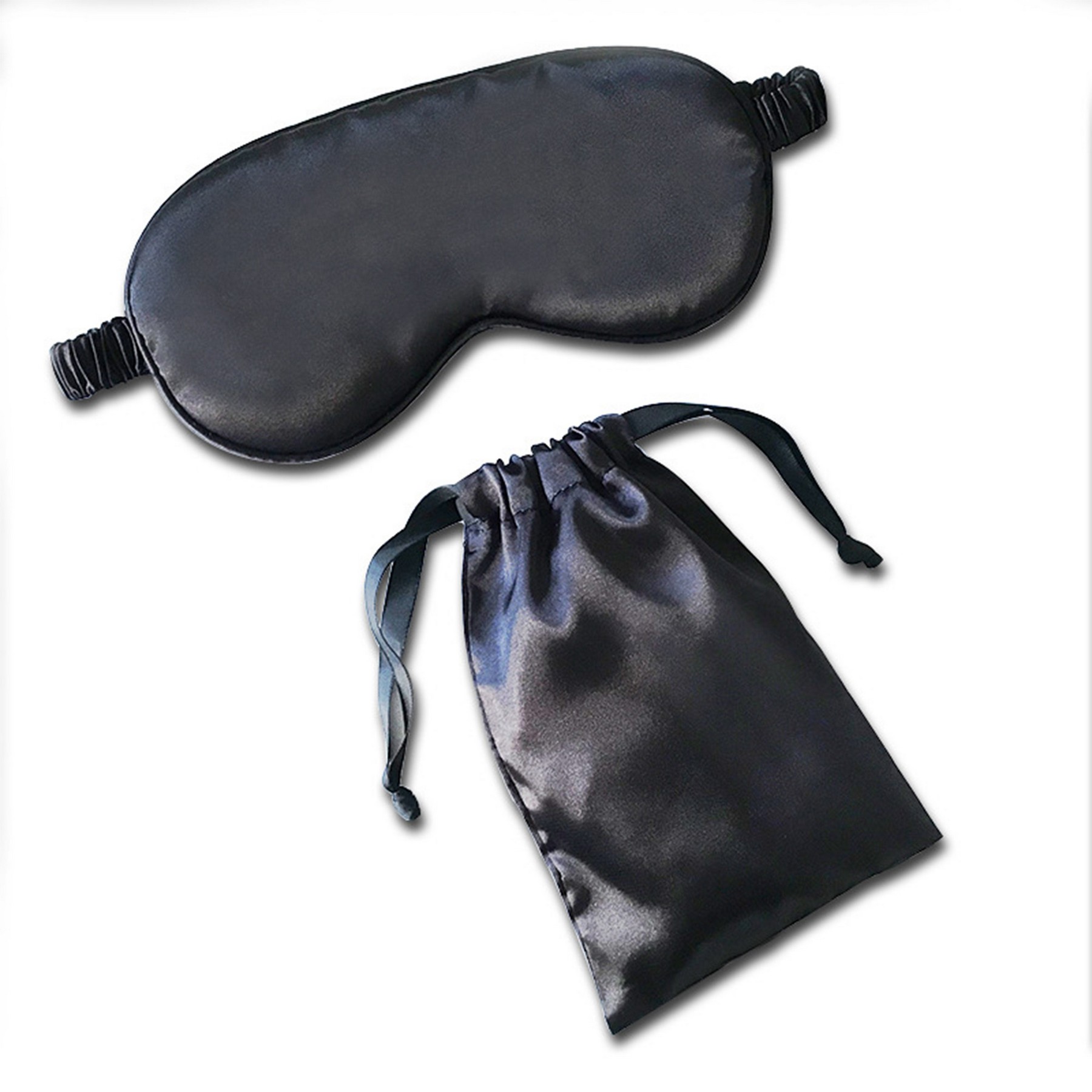 Silk-Like Sleep Mask With Storage Pouch 2