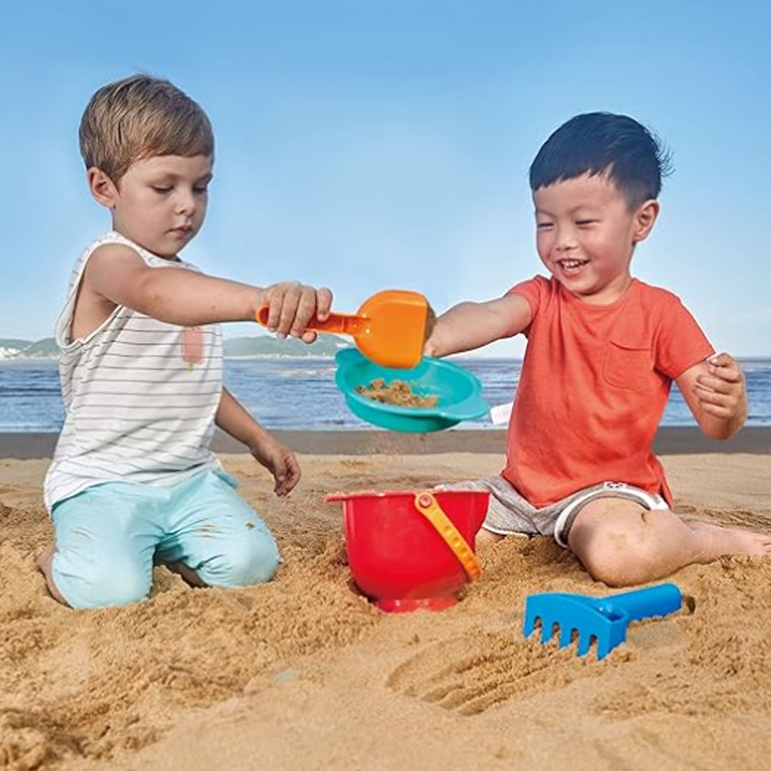 Children's Beach Sand Digging Toy Set 6