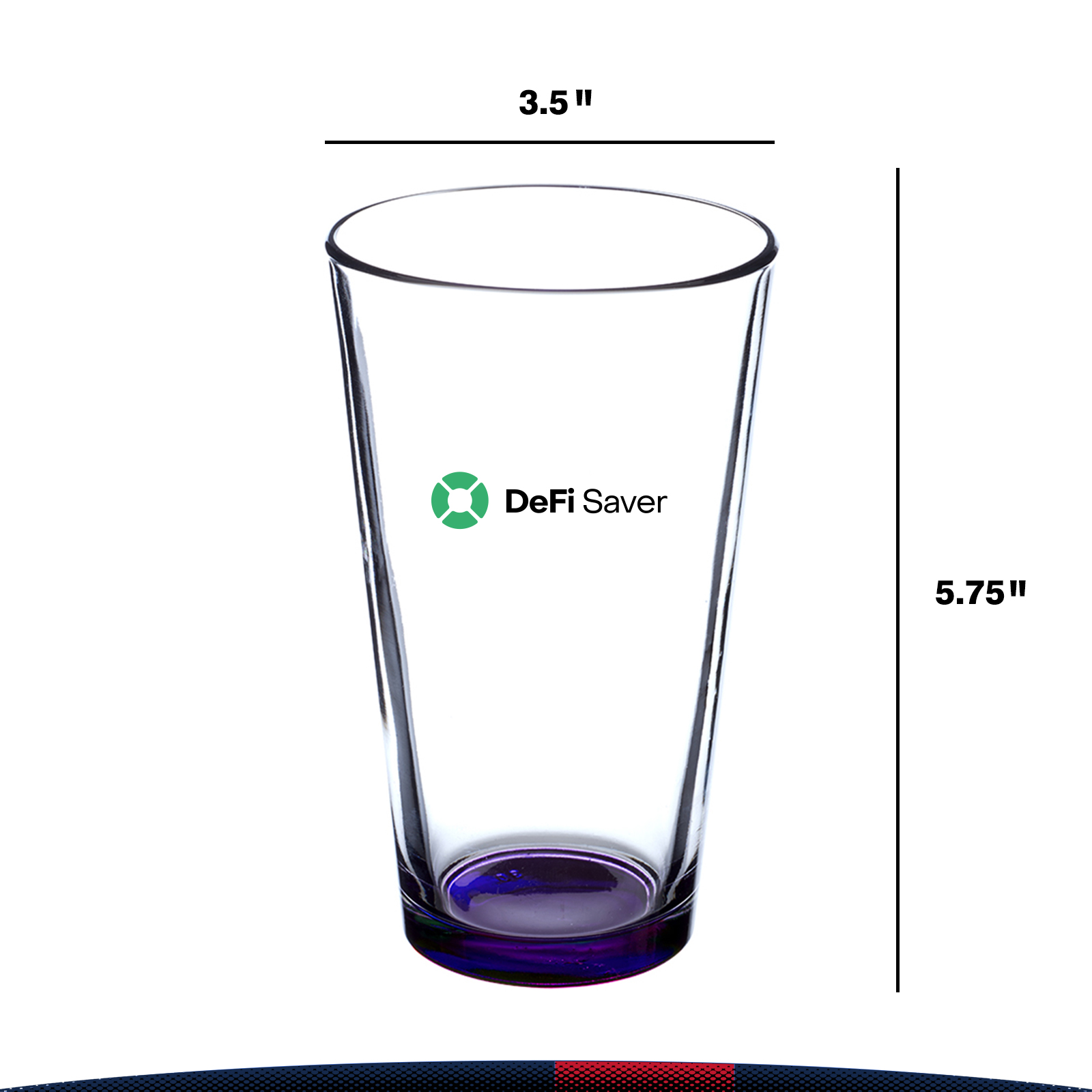 16 oz. Libbey Colored Bottom Beer Glasses 2