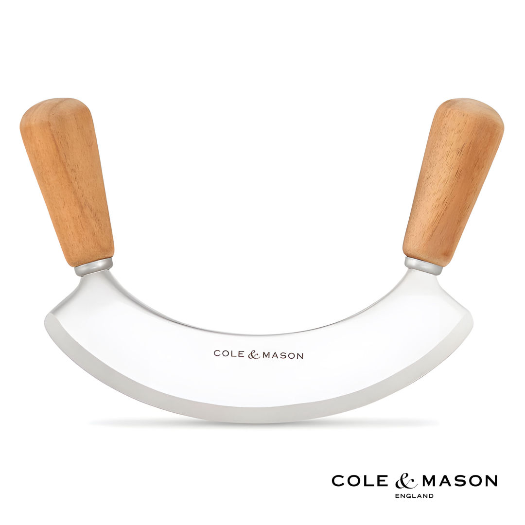Cole & Mason™ Ashden Herb Mezzaluna w/Chopping Board 11