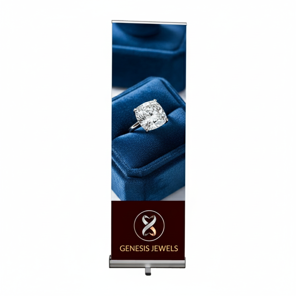 Standard Retractable Kit, Premium Film Retractable Banner Stand, 24" x 73" 8