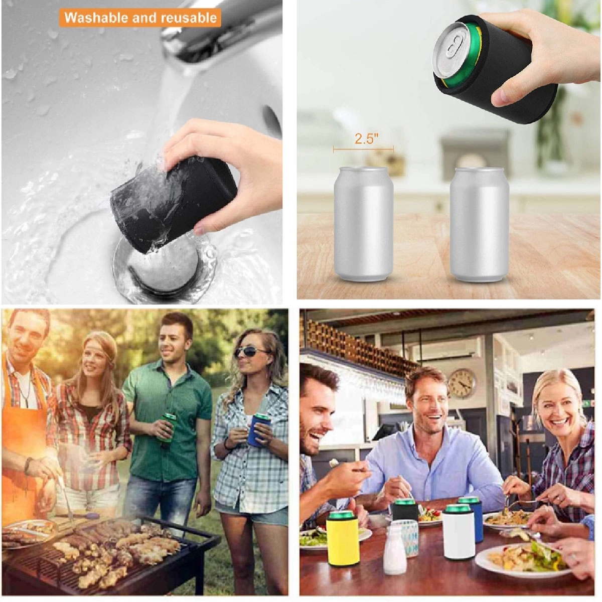 Collapsible Can Cooler With Suction Bottom 4