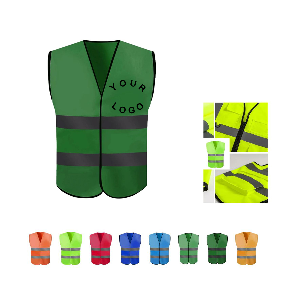 High Visibility Vest with Fastener Closure 3
