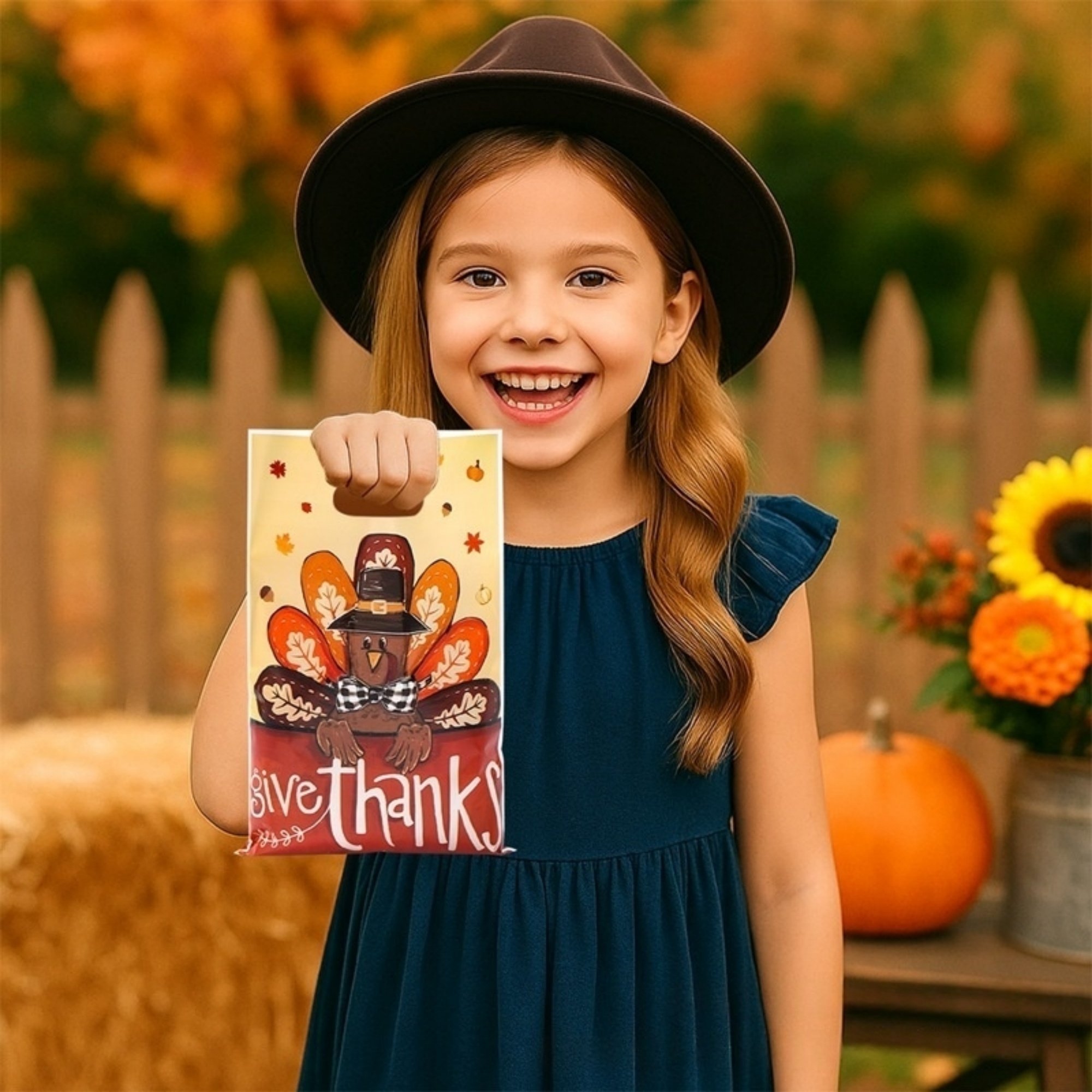 Thanksgiving Themed Gift Bag Favor Pouch 4