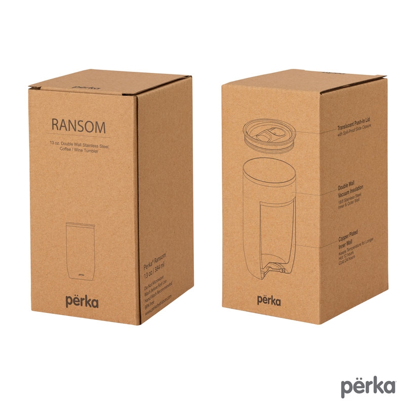 Perka® Ransom 13 oz. Double Wall, Stainless Steel Tumbler 13