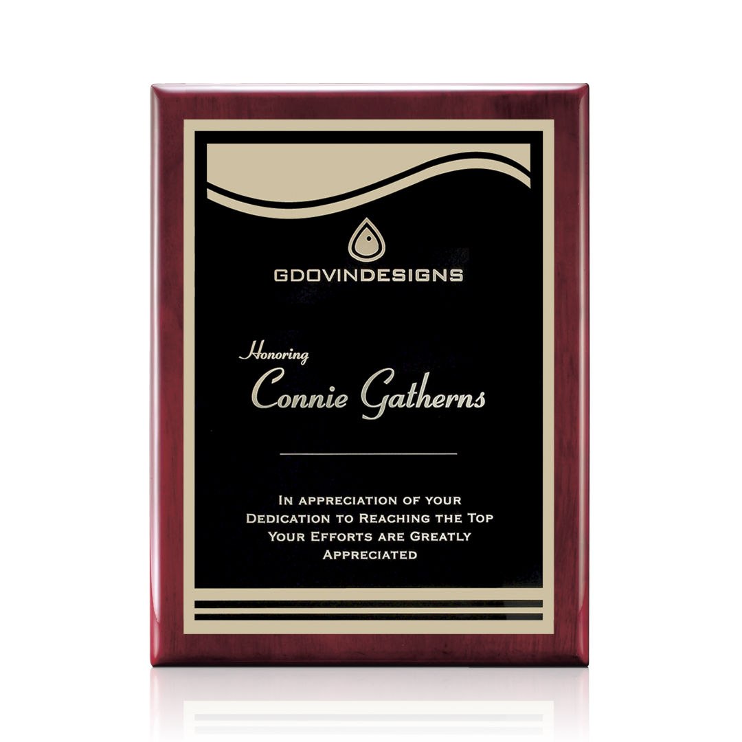 Oakleigh/Marietta Plaque - Rosewood/Black