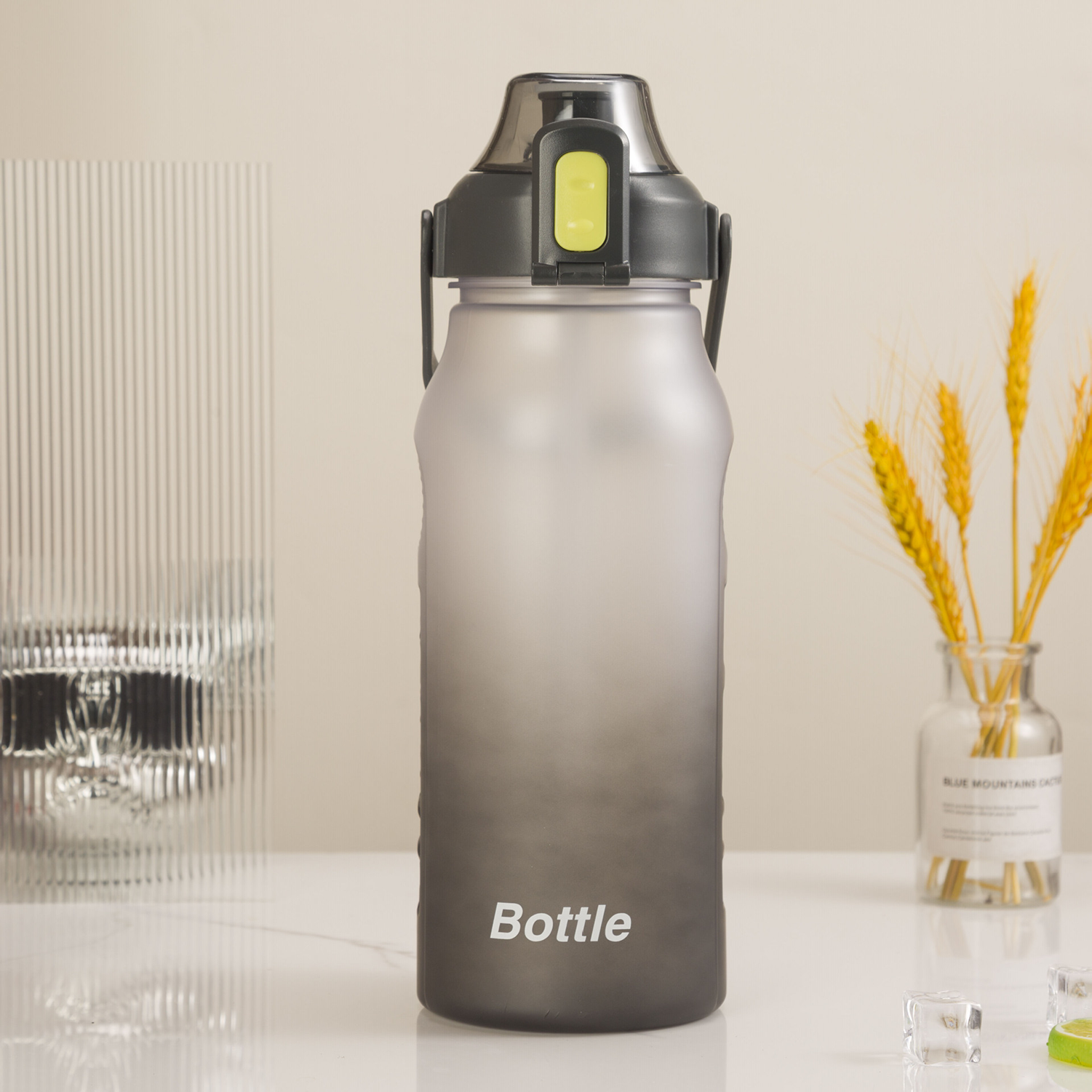64oz Plastic Half Gallon Time Marker Sports Water Bottles 6