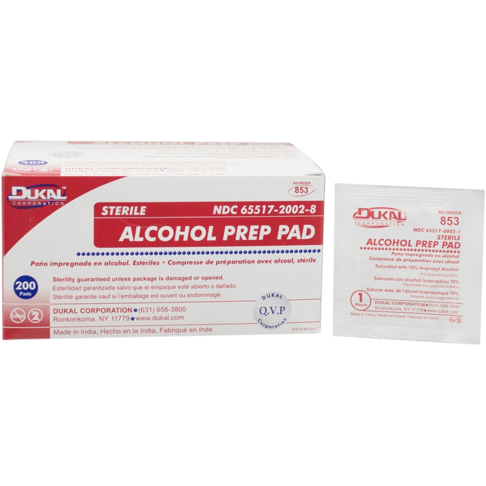 Sterile Alcohol Prep Pads - Medium 2-Ply 200 Count 2