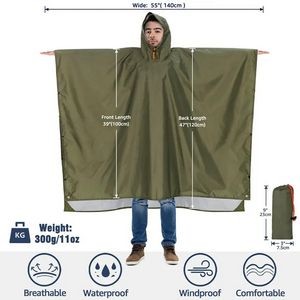 3 in 1 Lightweight Raincoat Riding Poncho 2