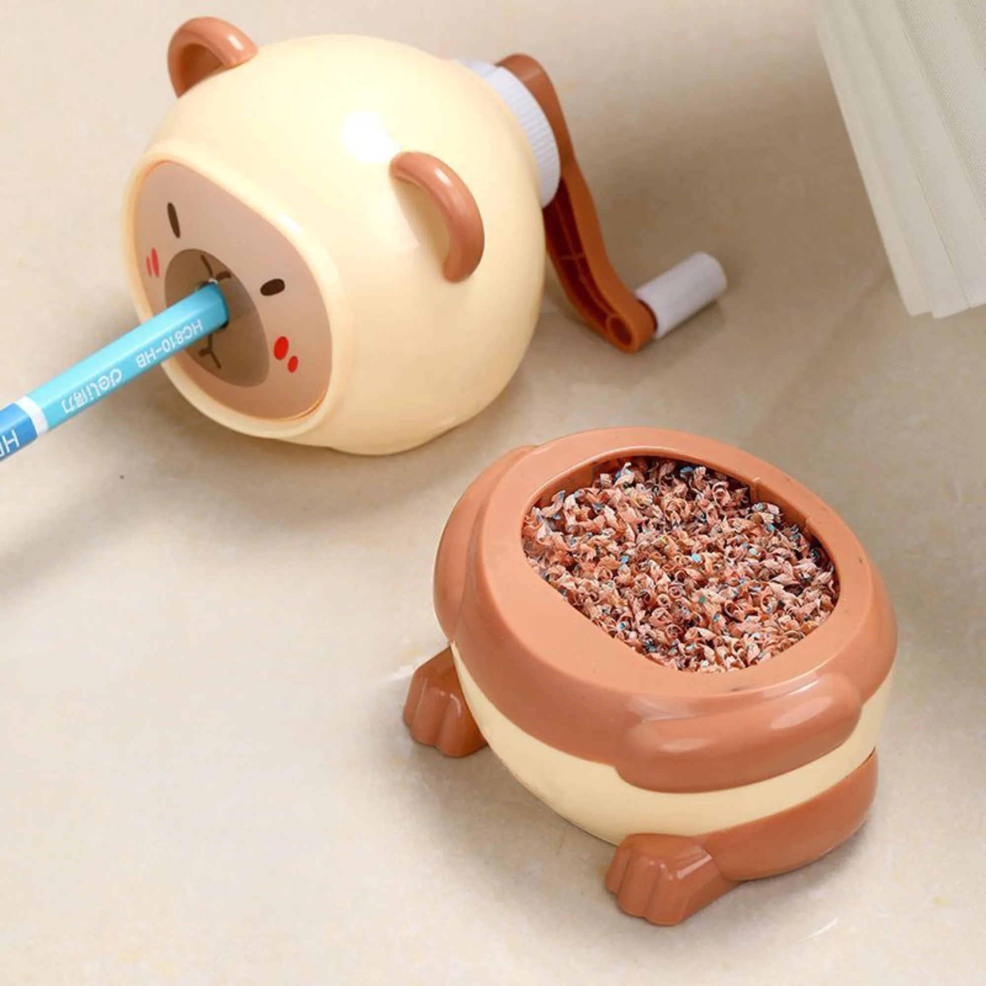 Kaba Bear Hand-Crank Pencil Sharpener, safe and sustainable 5