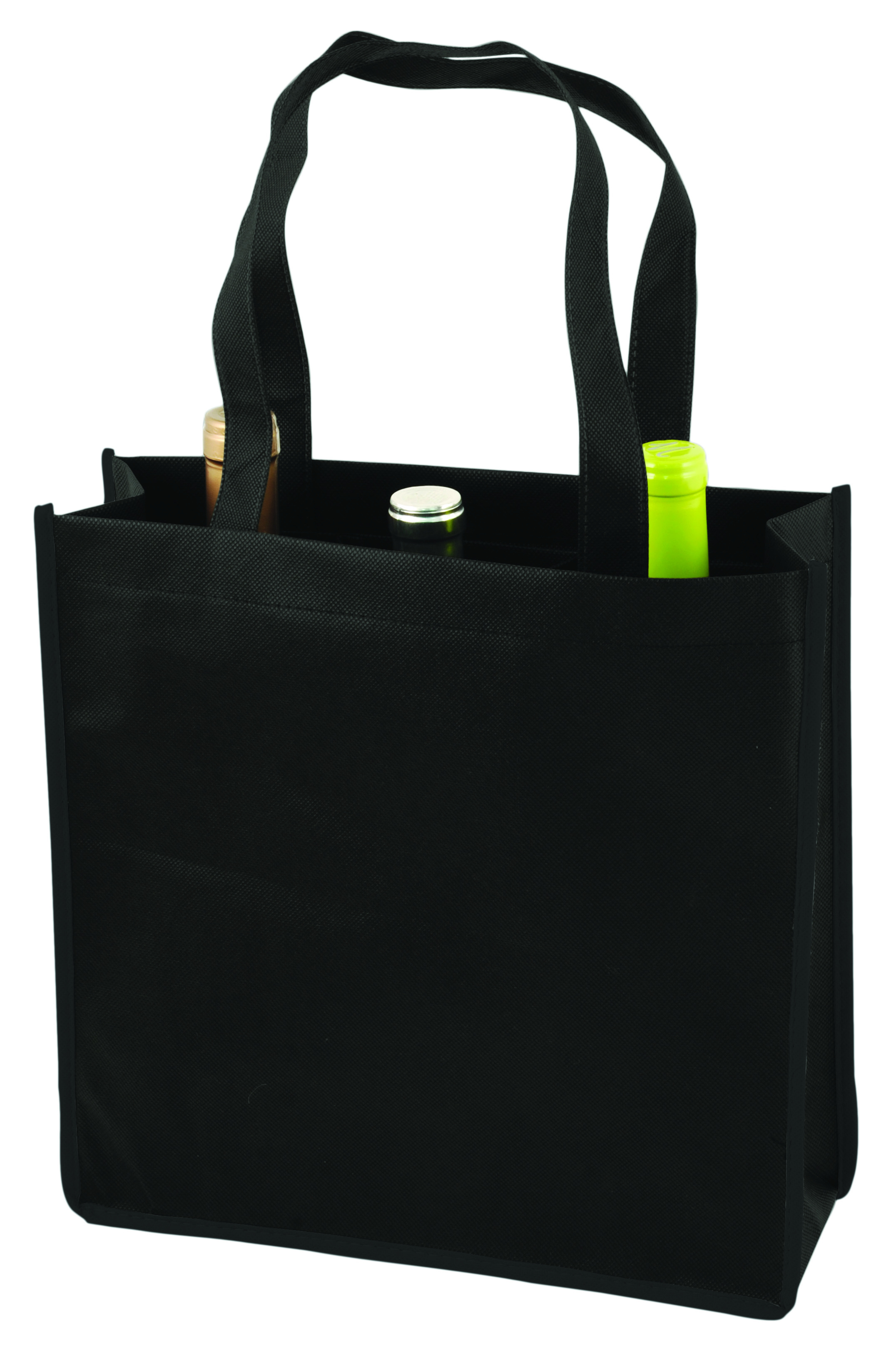 True® 3 Bottle Non-Woven Wine Tote 1
