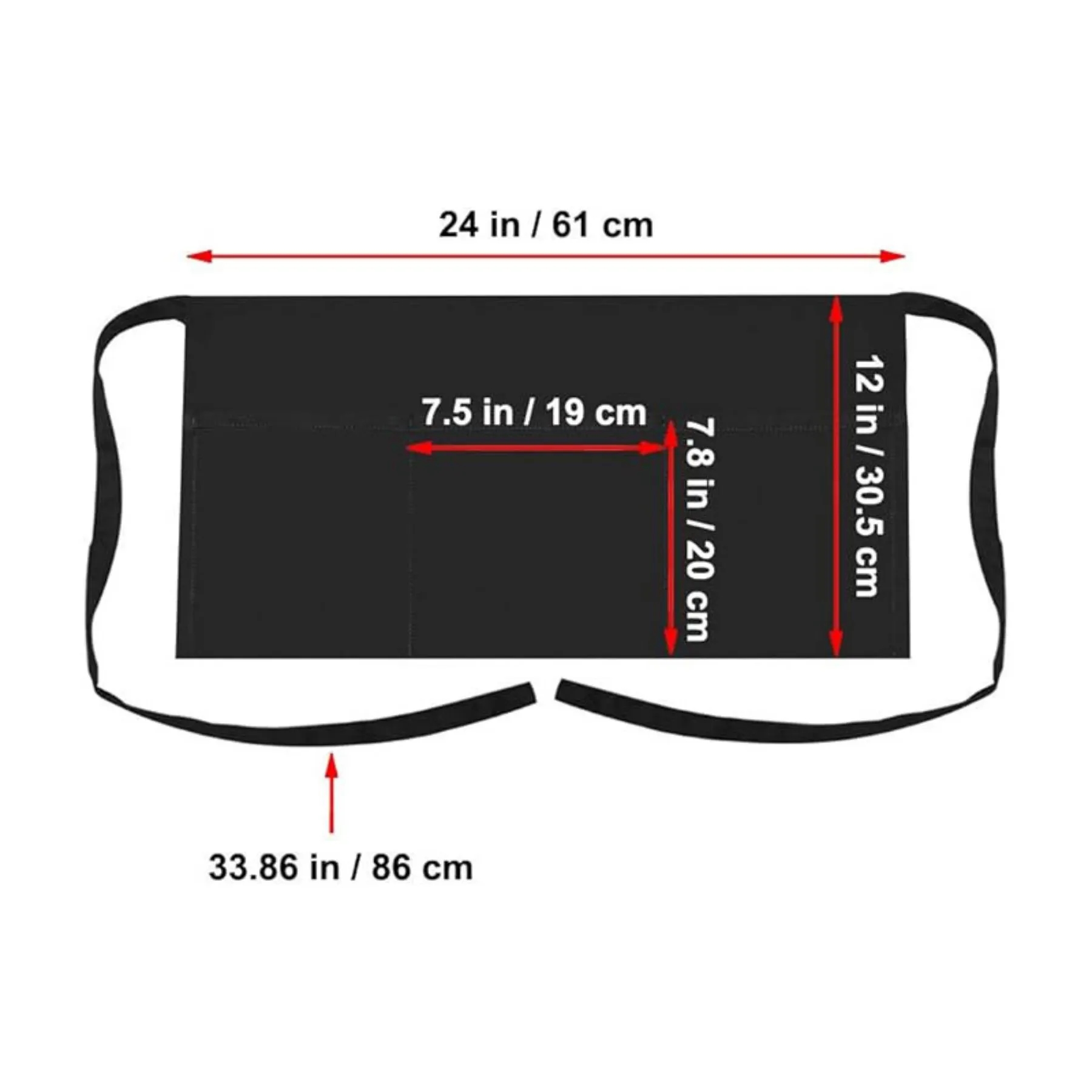 Three Pockets Chef Half Apron 20