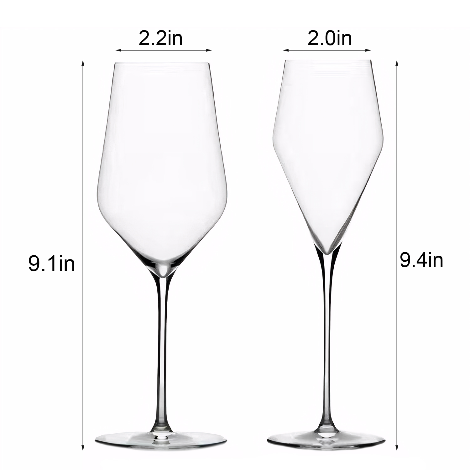 7/13oz Lead Free Crystal Champagne Flute 3
