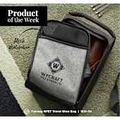 Fairway RPET Travel Shoe Bag, custom luggage with logo imprint 3