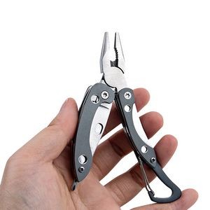 Versatile Stainless Steel Multi Tool With Carabiner Clip 22